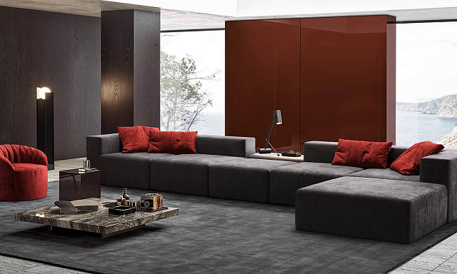 Легкие и удобные диваны от Gliver, длинный диван Драм